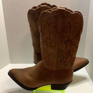 Justin Classic Western Cowboy Bay Apache Men’s Boots Size 10